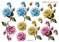 Billede: roser i 3 nuancer, hm-design