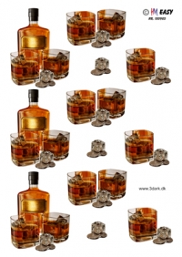Billede: whisky i glas og flaske, hm-easy