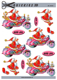 Billede: julemanden på motorcykel, quickies