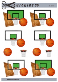 Billede: basketball, kurv og bane, quickies
