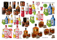 Billede: flasker til små kort, hm-design