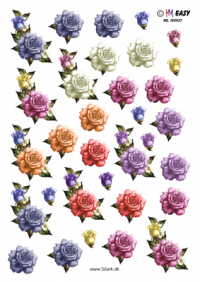 Billede: 8 små rosenbilleder, hm-easy