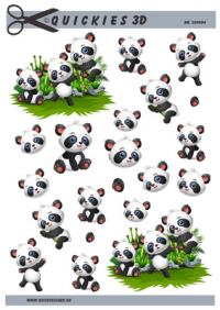 Billede: små pandaer i leg, quickies