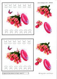 Billede: blomster og hat med dotsmønster, lene design, tilbud