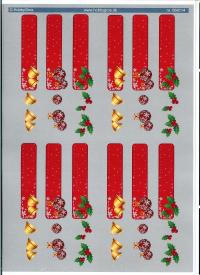 Billede: røde julemærkater, hobbygros, førpris kr. 6,- nupris