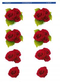 Billede: røde roser, hobbygros, førpris kr. 6,- nupris