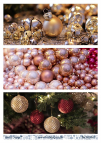 Billede: 3 baggrundsbilleder til slimline julekort, barto design