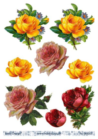 Billede: 4 rosenbilleder, barto design