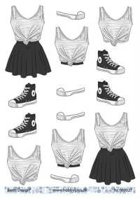 Billede: tøj og sko til en pige, barto design