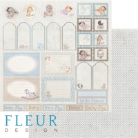 Billede: Fleur Design Scrapbooking Ark 30,5x30,5cm 1 ark dobbeltsidet, FD1004062