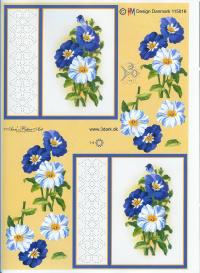 Billede: sy-ark nr. 16 blomster, hmdesign, førpris kr. 6,- nupris