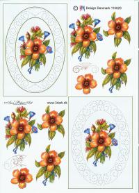 Billede: sy-ark nr. 29, blomster, hmdesign, tilbud