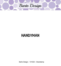 Billede: BARTO DESIGN STEMPEL HANDYMAN, 3,2x0,6cm, førpris kr. 12,- nupris 