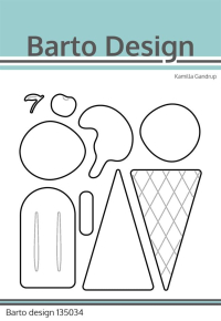 Billede: skæreskabelon ispind og vaffelis, Barto Design Dies 