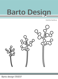 Billede: skæreskabelon 3 bærgrene, Barto Design Dies 