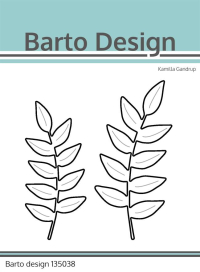 Billede: skære/prægeskabelon 2 bladgrene, Barto Design Dies 