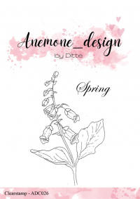 Billede: Anemone_design Clearstamp, Flowers - Spring, ADC026, A7, førpris kr. 48,- nupris