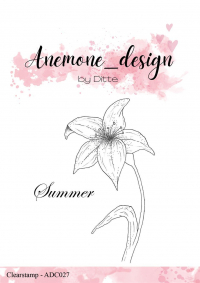 Billede: Anemone_design Clearstamp, Flowers - Summer, ADC027, A7, førpris kr. 48,- nupris