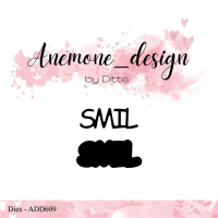 Billede: skæreskabelon SMIL med skygge, Anemone_design Dies