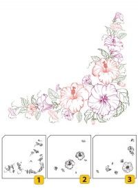 Billede: Nellie Snellen Stempel “Layered Stamps - Flower Corner-1, LCS004,førpris kr. 80,00, nupris