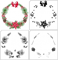 Billede: NELLIE SNELLEN STEMPEL “LAYERED STAMPS – Christmas” LCS005, 90x94mm, https://www.youtube.com/watch?v=B-QhHQ90bp4, førpris kr. 110,00, nupris