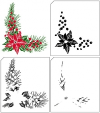 Billede: NELLIE SNELLEN STEMPEL “LAYERED STAMPS – Christmas” LCS006, https://www.youtube.com/watch?v=B-QhHQ90bp4, førpris kr. 90,00, nupris