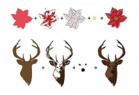 Billede: Nellie Snellen 3D Clearstamps “Reindeer” HS3DS005, 105x155mm, førpris kr. 24,- nupris