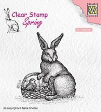 Billede: NS CLEARSTAMP “Easter hare with basket