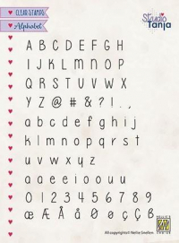 Billede: Nellie Snellen Clearstamp Alphabet ALCS004, A6, med Æ, Ø og Å