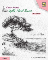 Billede: NS Clearstamp “Tree on shore