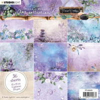 Billede: STUDIO LIGHT PAPER PAD 15x15cm PPJMA09 36 ARK, Jenines Mindful Art, Time to relax