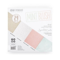 Billede: Craft Perfect – 6×6 Card Pack “Speciality Card Pack – Mint Blush” 24 ark 9426E