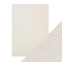 Billede: Craft Perfect – Glitter Card – “Sugar Crystal” 250gr A4 9948E, 1 ark