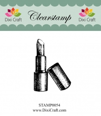 Billede: DIXI CRAFT STEMPEL læbestift, 5,2x3,5cm, STAMP0054, førpris kr. 24,00, nupris