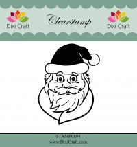 Billede: DIXI CRAFT CLEARSTAMP “Santa Claus” STAMP0104, 4,7x6,2cm, førpris kr. 32,- nupris