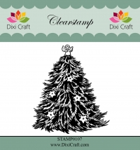 Billede: DIXI CRAFT CLEARSTAMP “Christmas Tree” STAMP0107, 5,8x6,8cm, førpris kr. 32,- nupris