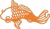 Billede: skæreskabelon kol fish, 50x82mm, DL219, cheery lynn, tilbud, førpris kr. 65,- nupris 