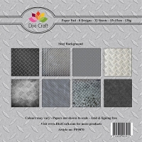 Billede: DIXI CRAFT PAPIRSBLOK 15X15CM “Steel Background