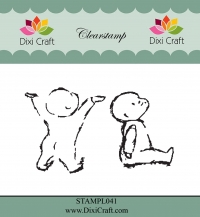 Billede: DIXI CRAFT CLEARSTAMP “Babies-2″ STAMPL041, 4,7x4,7 & 3,5x4,2cm, førpris kr. 24,- nupris