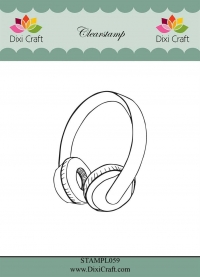 Billede: DIXI CRAFT CLEARSTAMP “Headphones