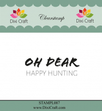Billede: DIXI CRAFT CLEARSTAMP OH DEAR HAPPY HUNTING, STAMPL087, 2x5,9cm 