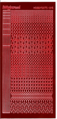 Billede: serie 15 rød spejl hobbydots stickers