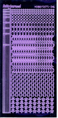 Billede: serie 16 violet spejl hobbydots stickers