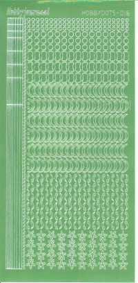 Billede: serie 16 appel green spejl hobbydots stickers