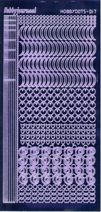 Billede: serie 17 violet spejl hobbydots stickers