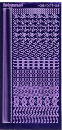 Billede: serie 18 violet spejl hobbydots stickers