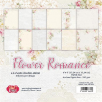 Billede: Craft & You Paperpad, Flower Romance, CPB-FR15, 15x15cm - 24 ark