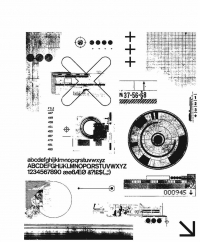 Billede: SA / Tim Holtz Cling Stamp “Mini Glitch