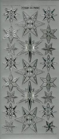 Billede: stjerner sølv stickers