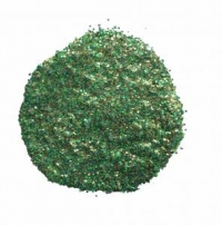 Billede: Cosmic Shimmer Embossingpowder “Golden Green Sparkle